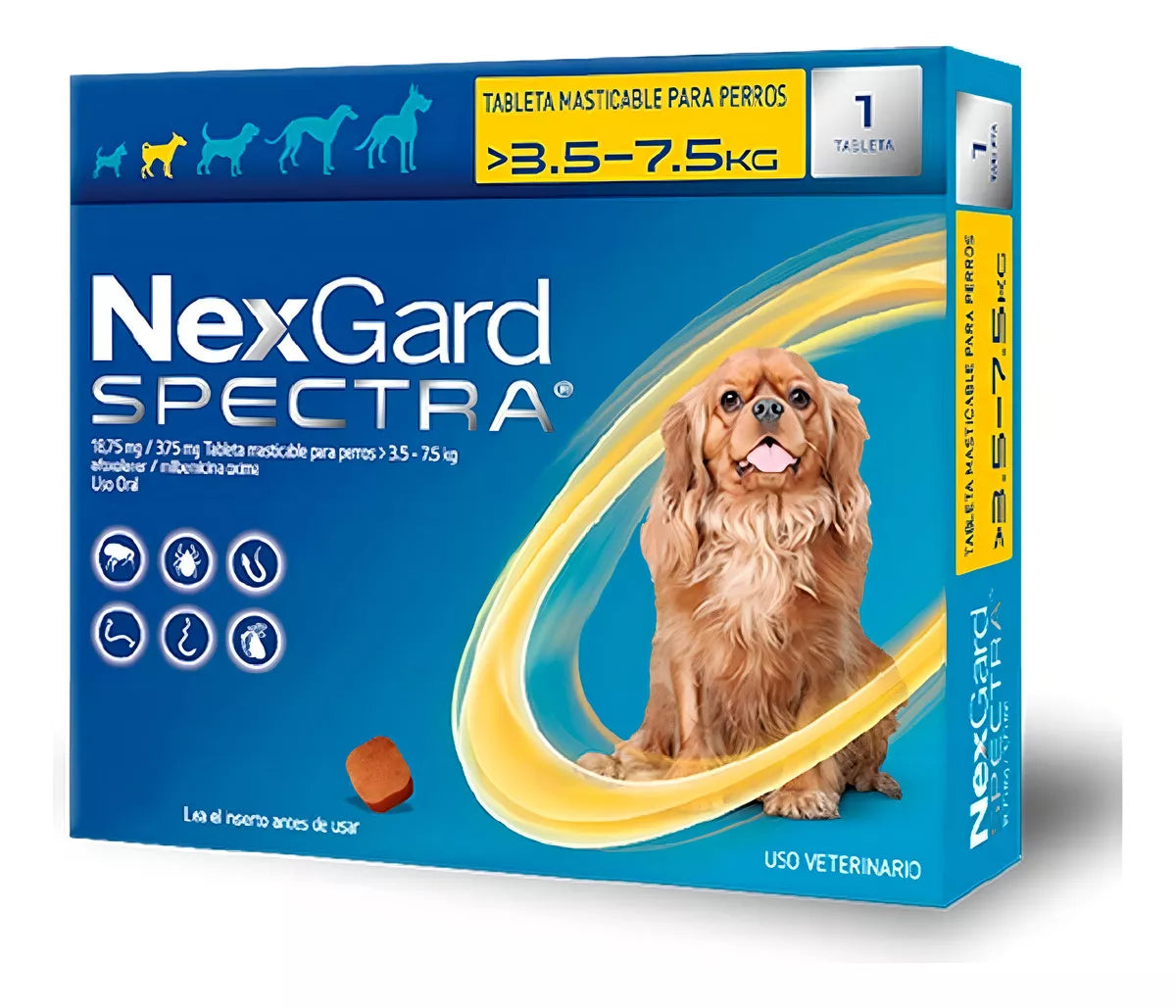 Nexgard Spectra 3.5 A 7.5 Kg 1 Tableta